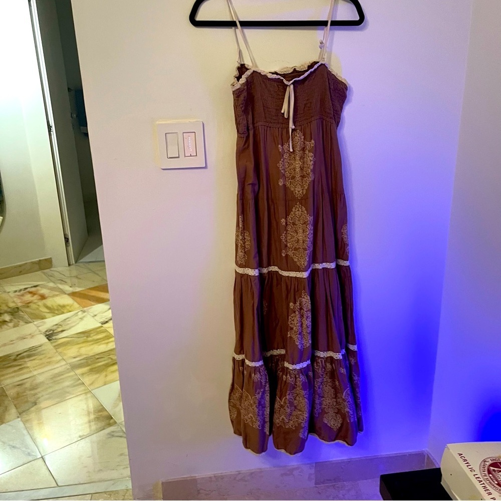 Castro 100% long dress Sz S